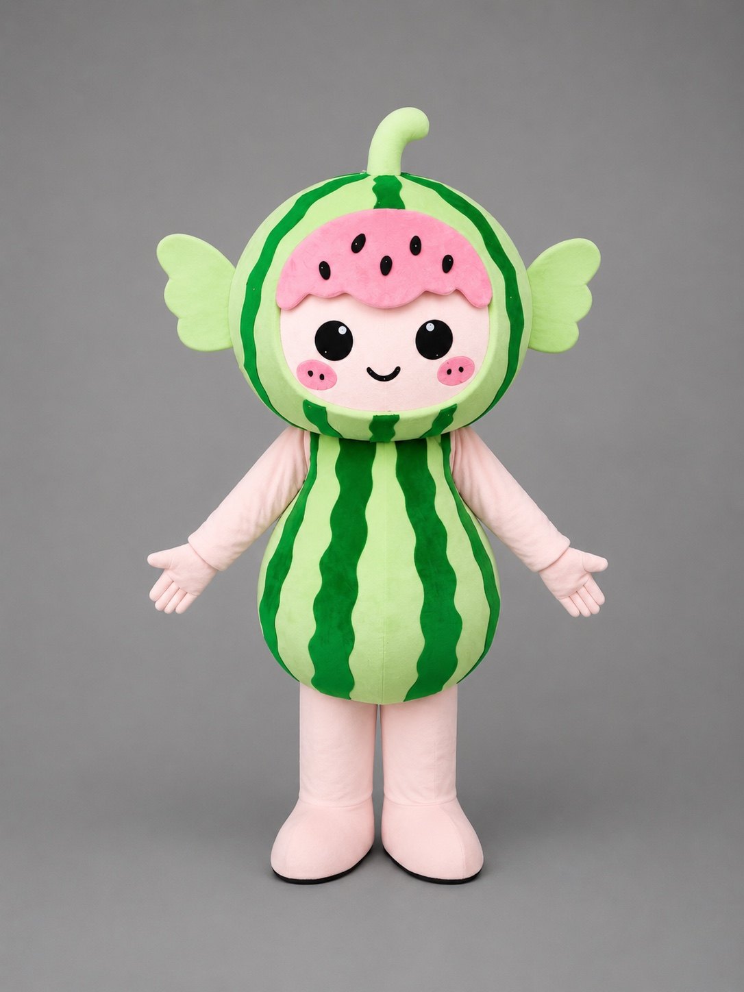 地域PR向けスイカモチーフのオリジナル着ぐるみ制作事例